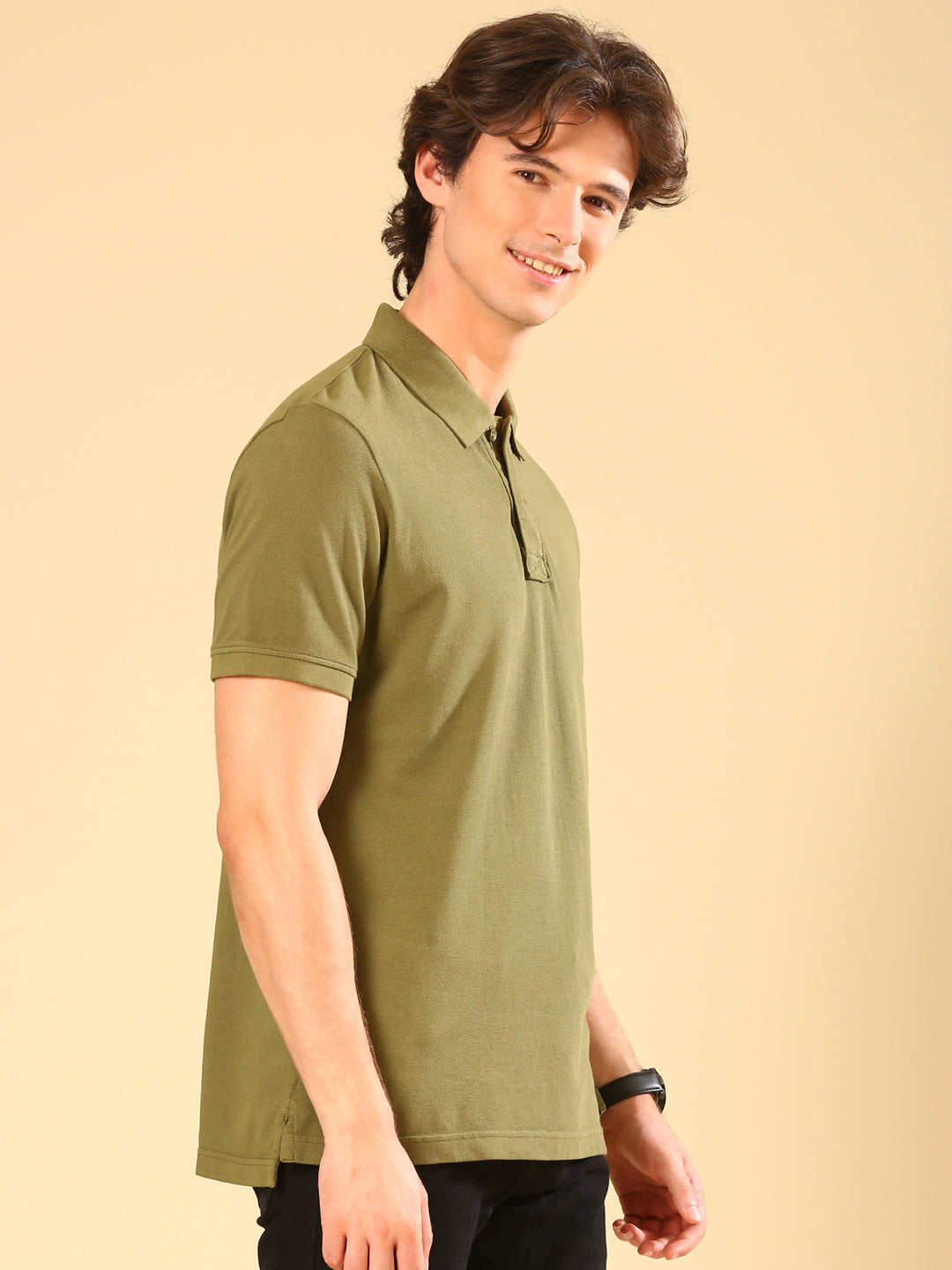 TVS Originals 100% Cotton Overdyed Polo T-Shirt for Men | Heavyweight 240 GSM | Washed Finish for Vintage Look | Classic Fit with Side Slits | Soft Ribbed Collar | Durable, Pre-washed, Premium Feel